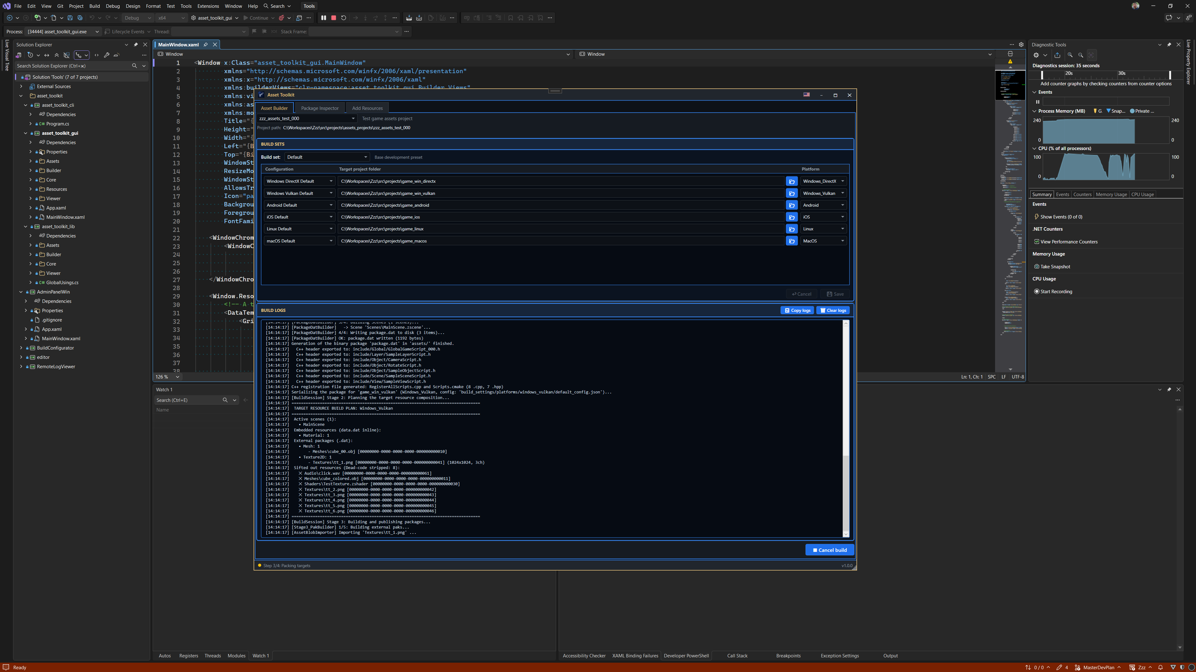 Asset Toolkit & Multi-Platform Build